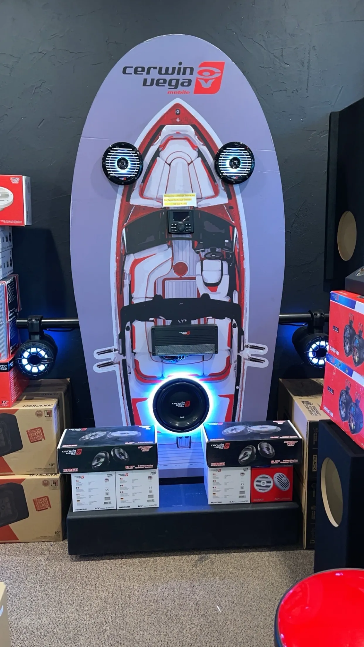 Cerwin-Vega Speaker Display (Blue LEDs)