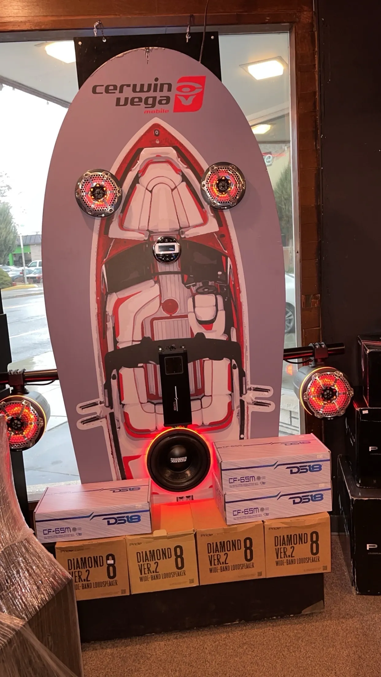 Cerwin-Vega Speaker Display (Red LEDs)